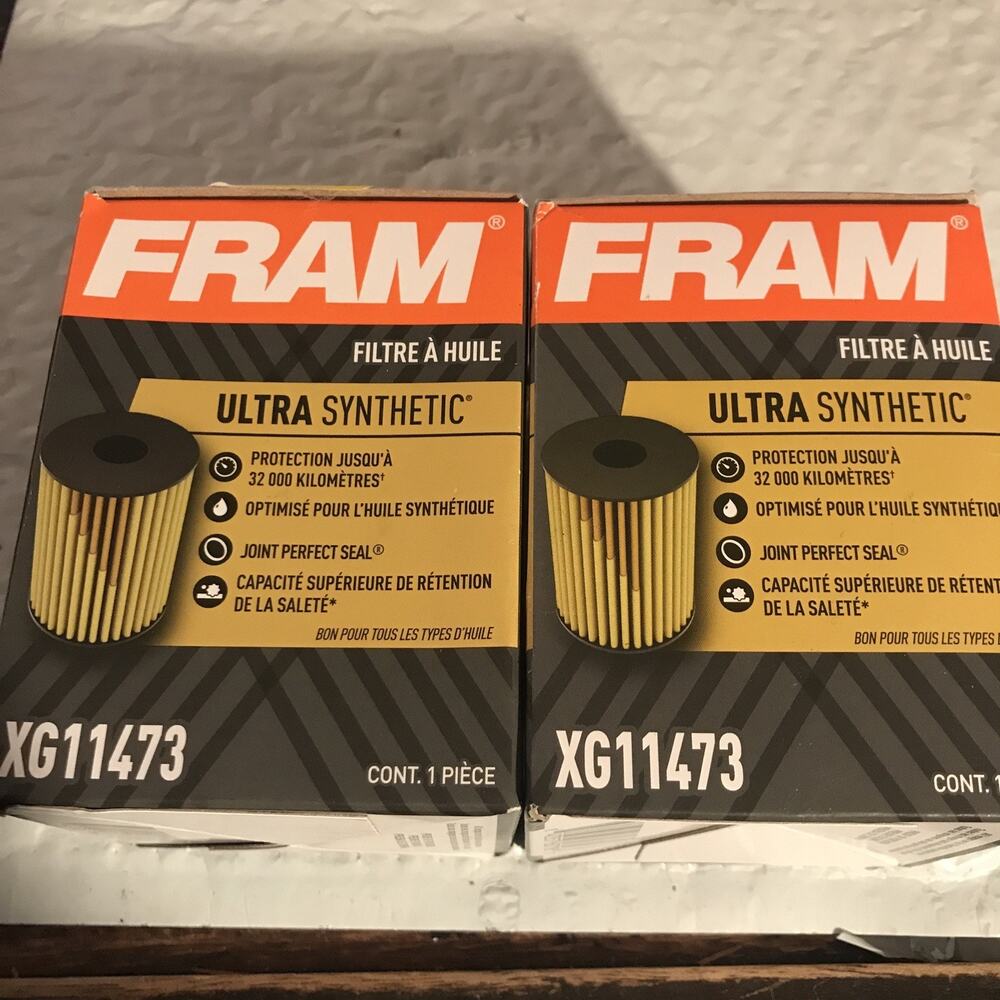 Lot of 2 | FRAM Ultra Synthetic Oil Filter XG11473 20K Mile Protection New
